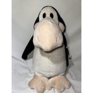 Large Dakin Opus Plush Stuffed Animal 17” Penguin Comic Strip Red Bow Tie 1982